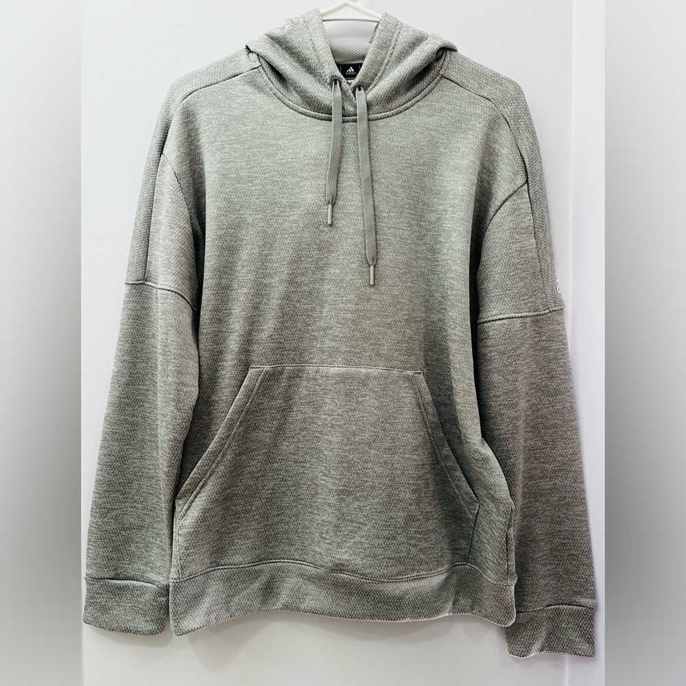 adidas Men's Heather Gray Pullover Hoodie size L